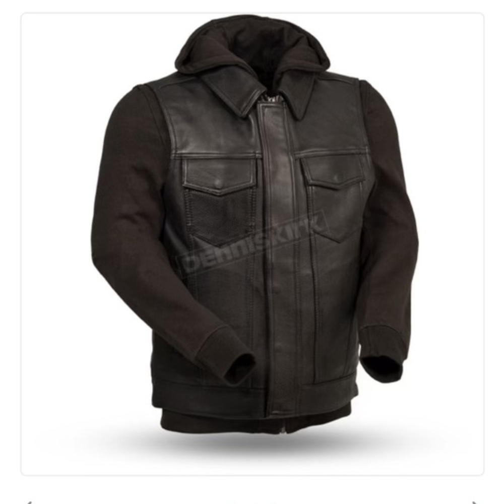 Milwaukee leather club leather jacket brand new black size x-large